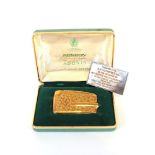 An Elizabeth II Gold Sheathed Cigarette-Lighter, by Ronson, 9ct, with textured finish, in fitted