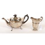 An Edward VII Silver Teapot and Cream-Jug, The Teapot by Williams (Birmingham) Ltd., Birmingham,