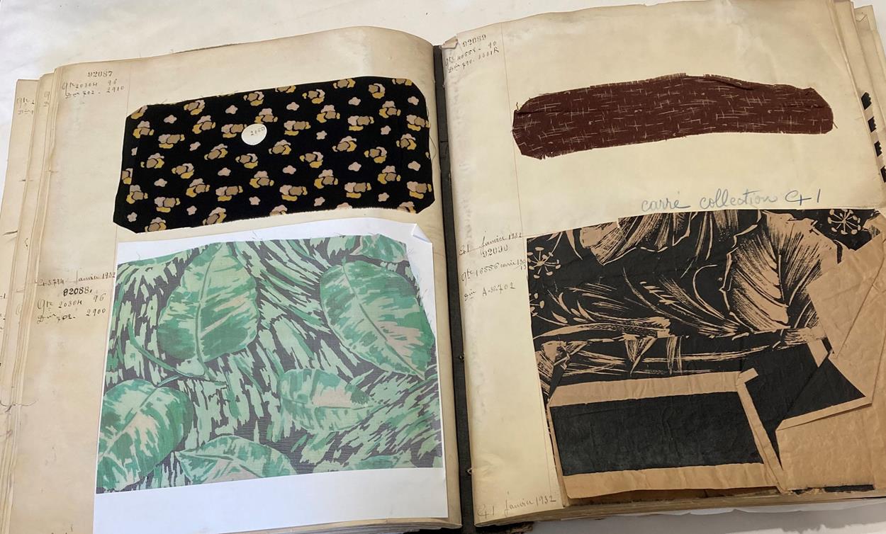 French Fabric Sample Book, circa 19203/30 Comprising mainly printed silks and chiffons, in spot, - Image 86 of 167