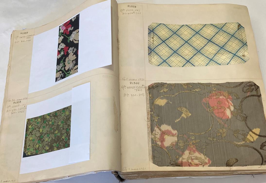 French Fabric Sample Book, circa 19203/30 Comprising mainly printed silks and chiffons, in spot, - Image 28 of 167