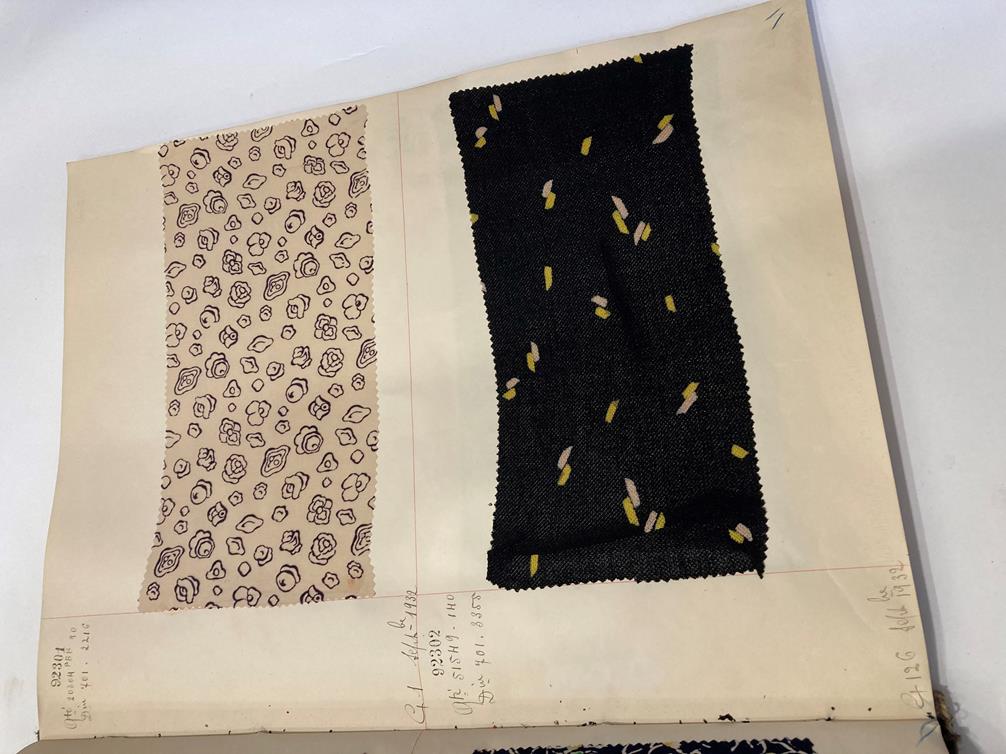 French Fabric Sample Book, circa 19203/30 Comprising mainly printed silks and chiffons, in spot, - Image 146 of 167