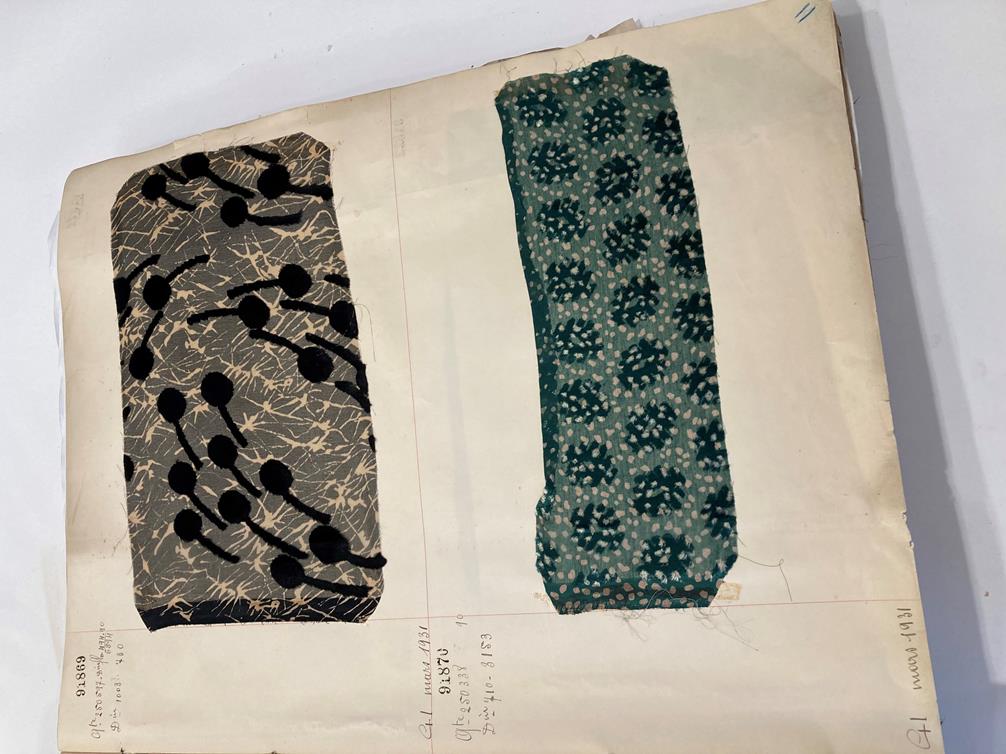 French Fabric Sample Book, circa 19203/30 Comprising mainly printed silks and chiffons, in spot, - Image 21 of 167