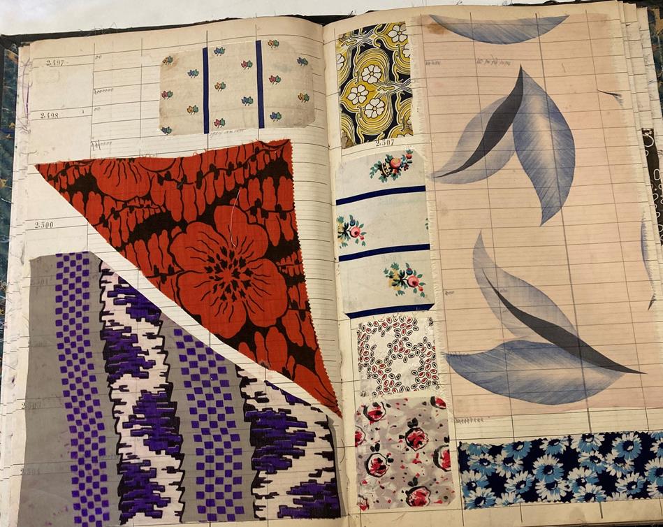 French Fabric Sample Book, circa 19203/30 Comprising mainly printed silks and chiffons, in spot, - Image 164 of 167