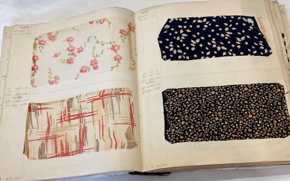 French Fabric Sample Book, circa 19203/30 Comprising mainly printed silks and chiffons, in spot, - Image 53 of 167