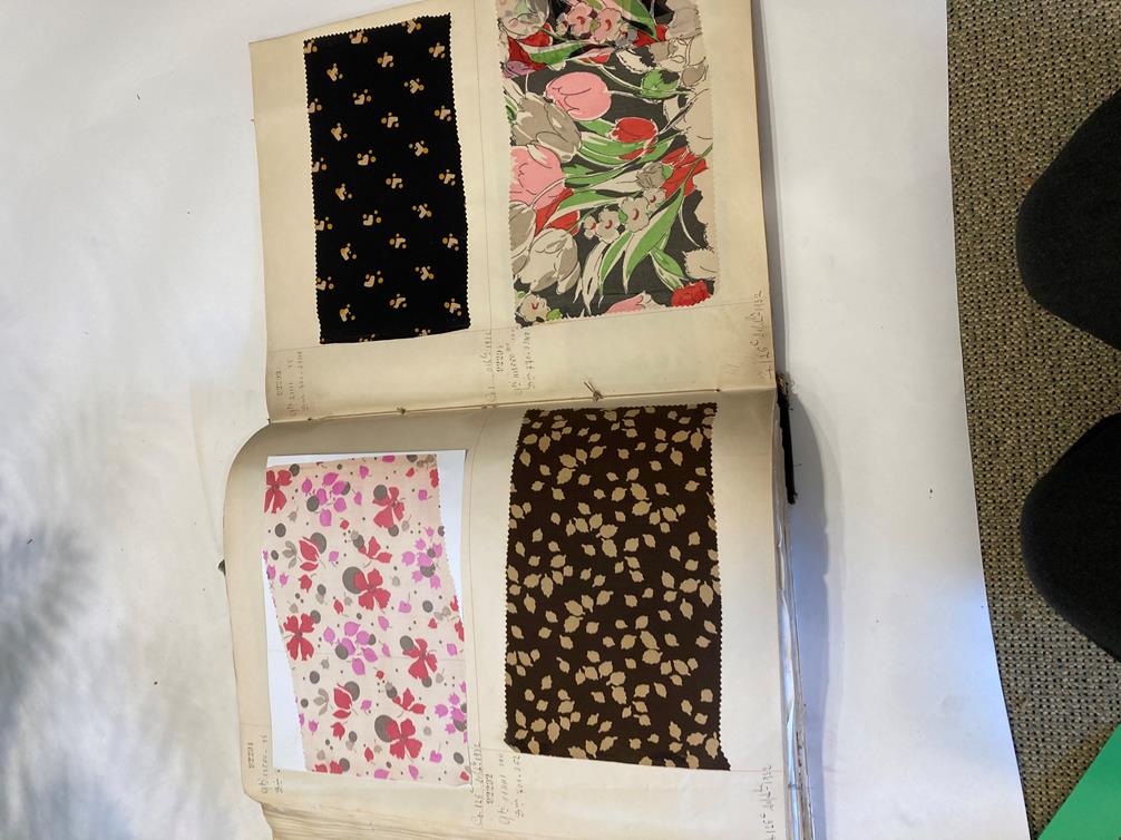 French Fabric Sample Book, circa 19203/30 Comprising mainly printed silks and chiffons, in spot, - Image 143 of 167