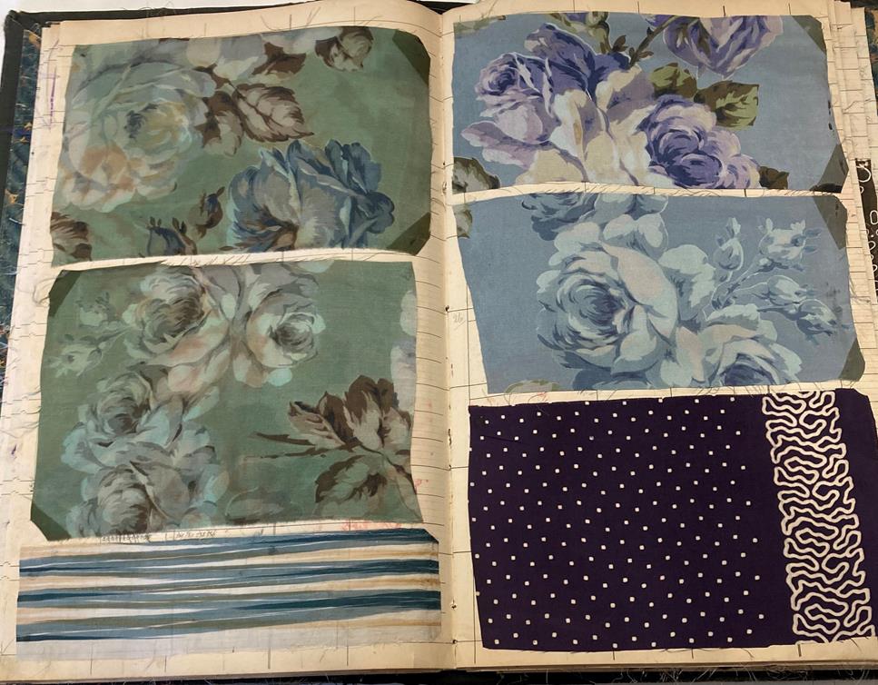 French Fabric Sample Book, circa 19203/30 Comprising mainly printed silks and chiffons, in spot, - Image 151 of 167