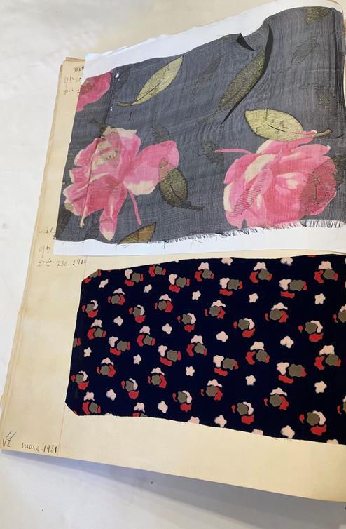 French Fabric Sample Book, circa 19203/30 Comprising mainly printed silks and chiffons, in spot, - Image 23 of 167