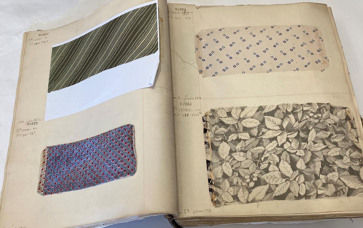 French Fabric Sample Book, circa 19203/30 Comprising mainly printed silks and chiffons, in spot, - Image 38 of 167