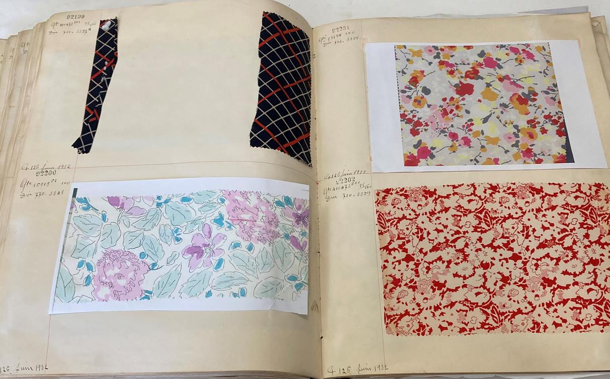 French Fabric Sample Book, circa 19203/30 Comprising mainly printed silks and chiffons, in spot, - Image 116 of 167