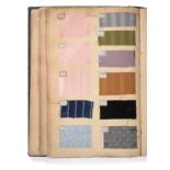 French Fabric Cotton Sample Book, circa 1910 Comprising mainly printed and woven cottons and