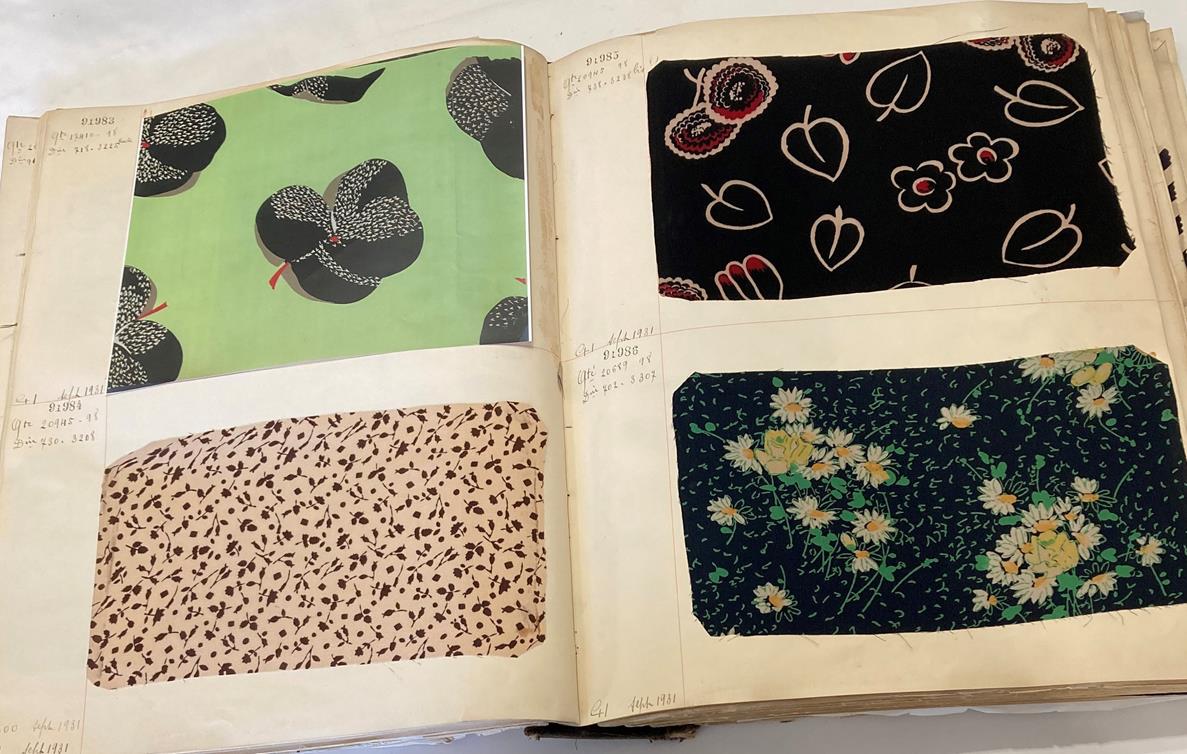 French Fabric Sample Book, circa 19203/30 Comprising mainly printed silks and chiffons, in spot, - Image 54 of 167