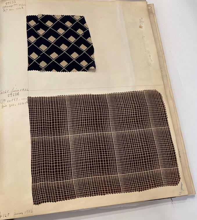 French Fabric Sample Book, circa 19203/30 Comprising mainly printed silks and chiffons, in spot, - Image 111 of 167
