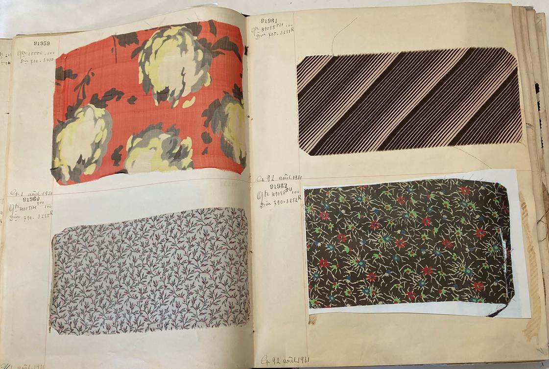 French Fabric Sample Book, circa 19203/30 Comprising mainly printed silks and chiffons, in spot, - Image 48 of 167