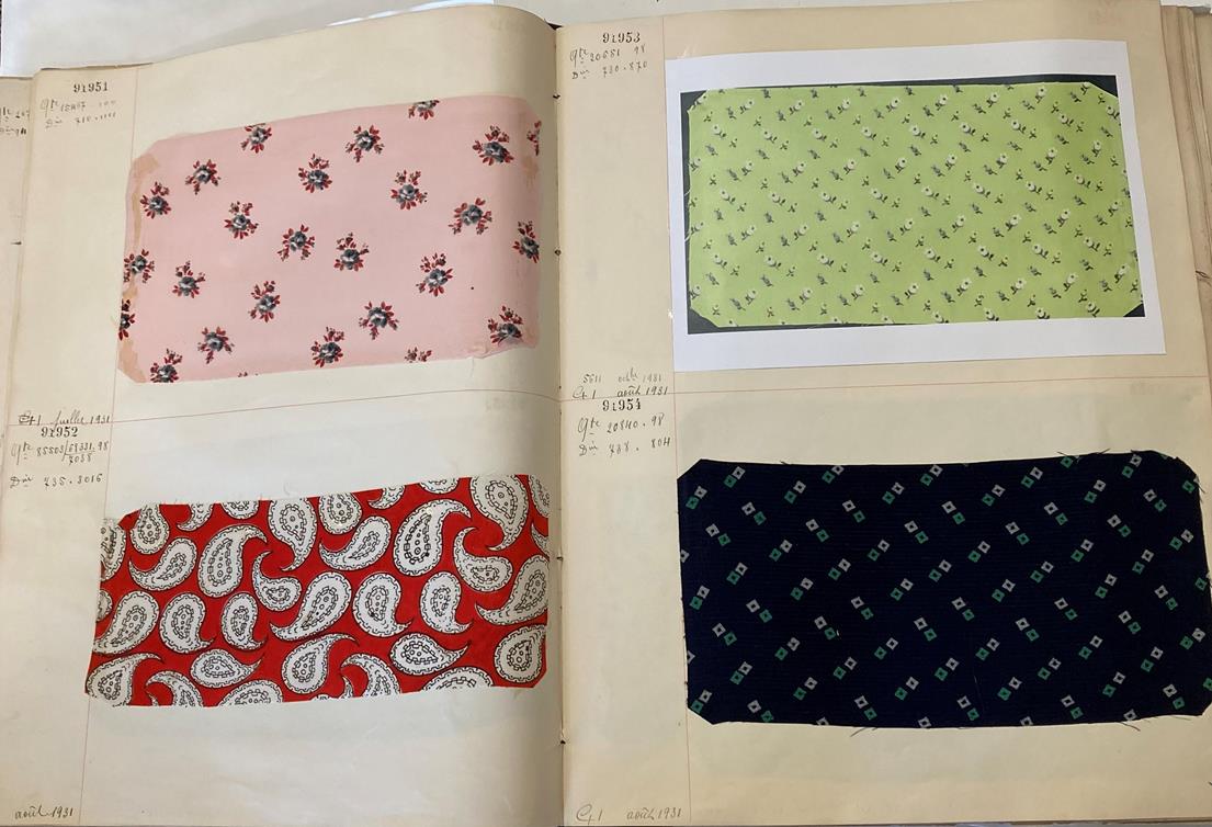 French Fabric Sample Book, circa 19203/30 Comprising mainly printed silks and chiffons, in spot, - Image 46 of 167