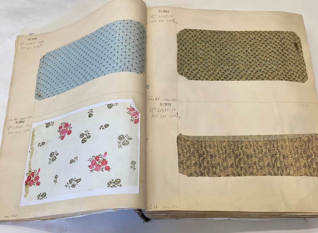 French Fabric Sample Book, circa 19203/30 Comprising mainly printed silks and chiffons, in spot, - Image 31 of 167