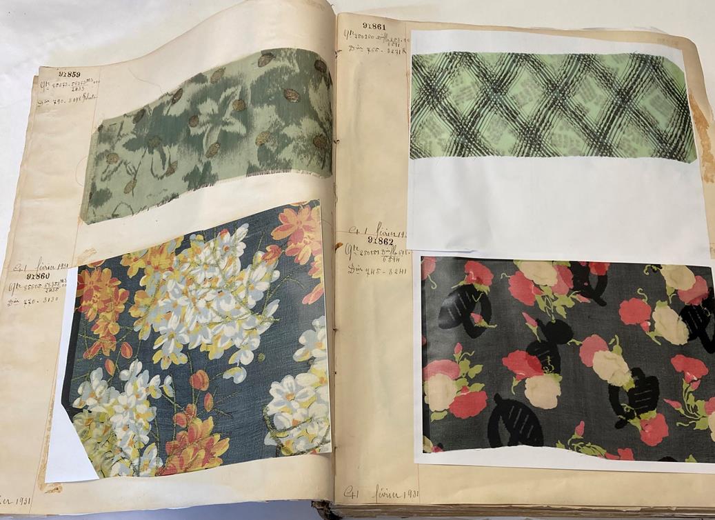 French Fabric Sample Book, circa 19203/30 Comprising mainly printed silks and chiffons, in spot, - Image 18 of 167