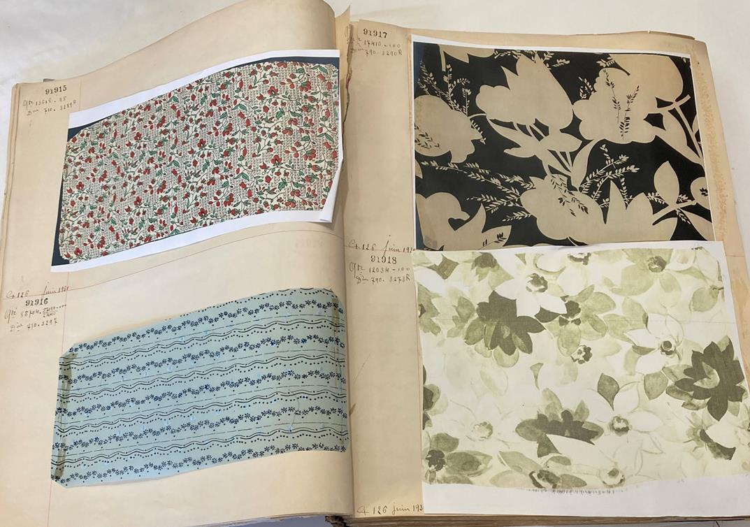 French Fabric Sample Book, circa 19203/30 Comprising mainly printed silks and chiffons, in spot, - Image 35 of 167