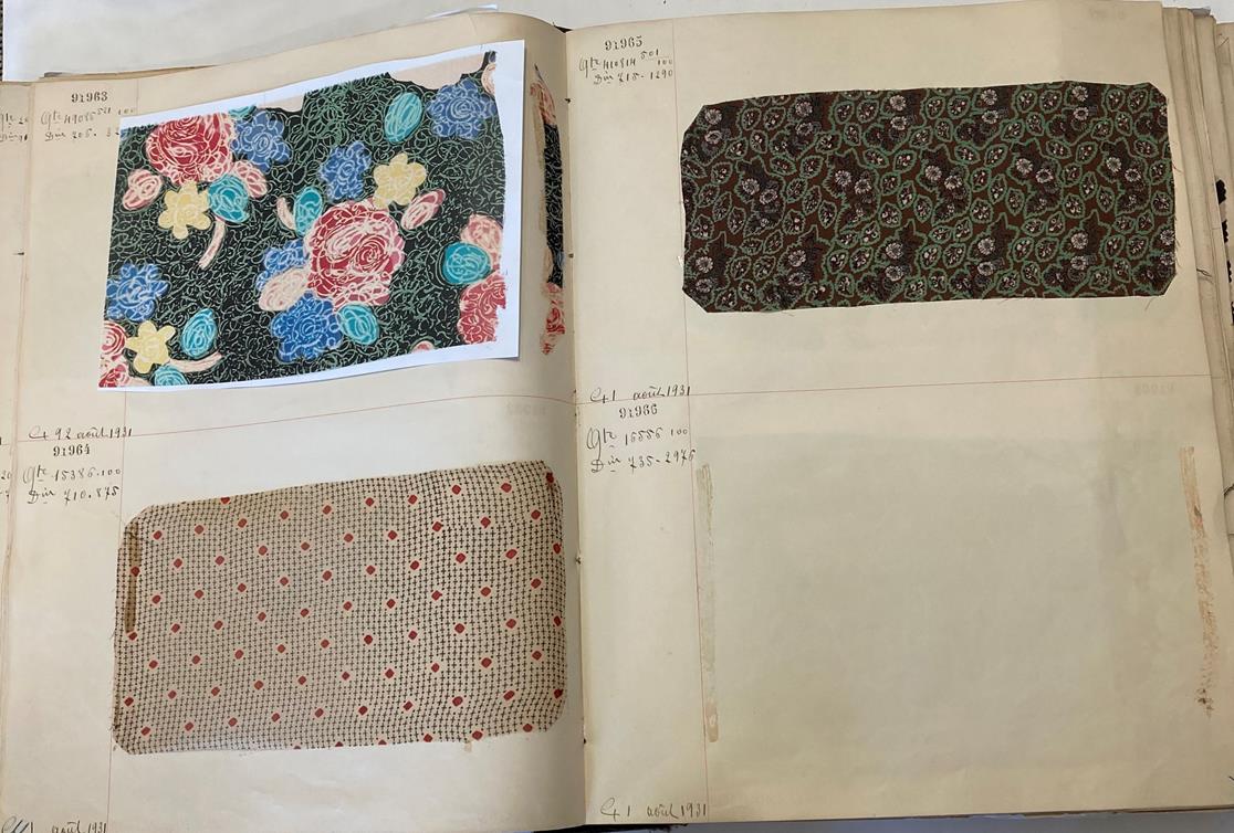 French Fabric Sample Book, circa 19203/30 Comprising mainly printed silks and chiffons, in spot, - Image 49 of 167