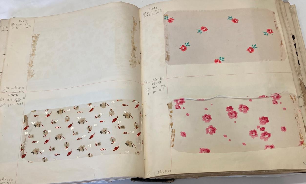 French Fabric Sample Book, circa 19203/30 Comprising mainly printed silks and chiffons, in spot, - Image 52 of 167