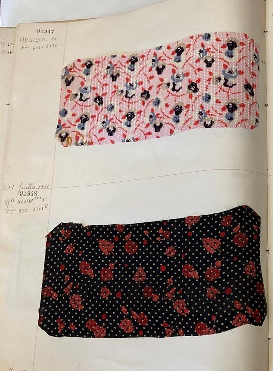 French Fabric Sample Book, circa 19203/30 Comprising mainly printed silks and chiffons, in spot, - Image 45 of 167