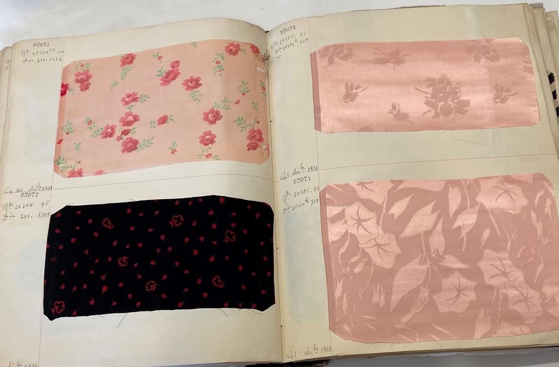 French Fabric Sample Book, circa 19203/30 Comprising mainly printed silks and chiffons, in spot, - Image 82 of 167