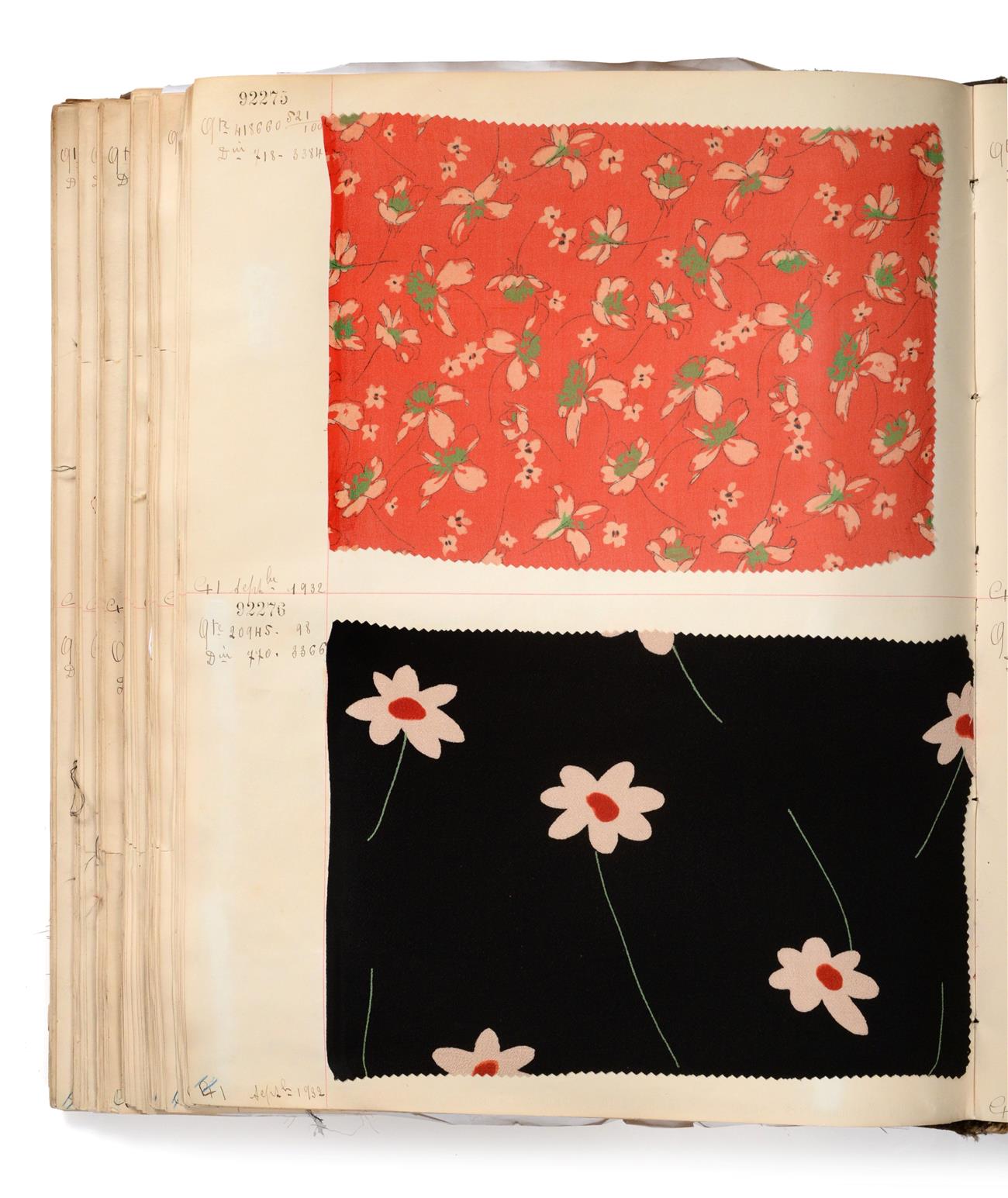 French Fabric Sample Book, circa 19203/30 Comprising mainly printed silks and chiffons, in spot, - Image 2 of 167