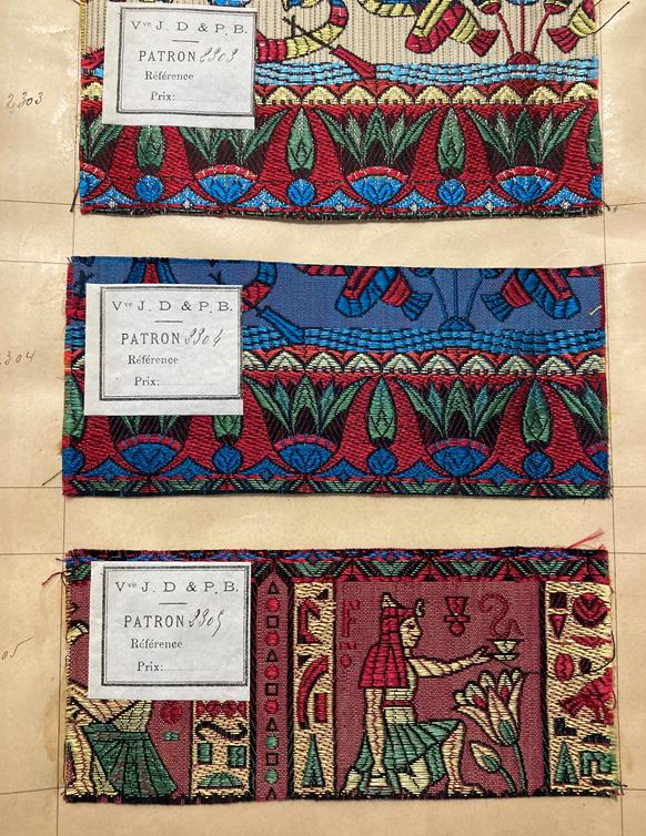 French Fabric Sample Book, circa 1930's Enclosing printed and cut velvets and jacquards in vibrant - Image 36 of 71