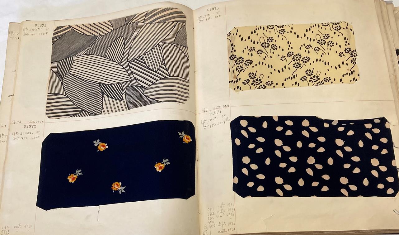 French Fabric Sample Book, circa 19203/30 Comprising mainly printed silks and chiffons, in spot, - Image 51 of 167