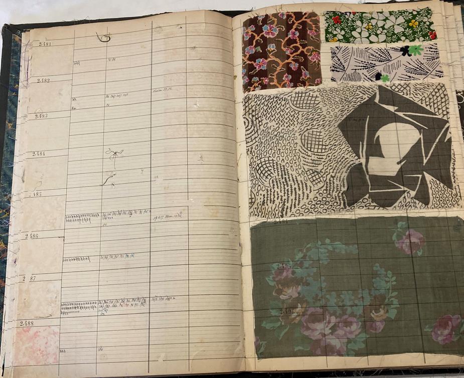 French Fabric Sample Book, circa 19203/30 Comprising mainly printed silks and chiffons, in spot, - Image 163 of 167