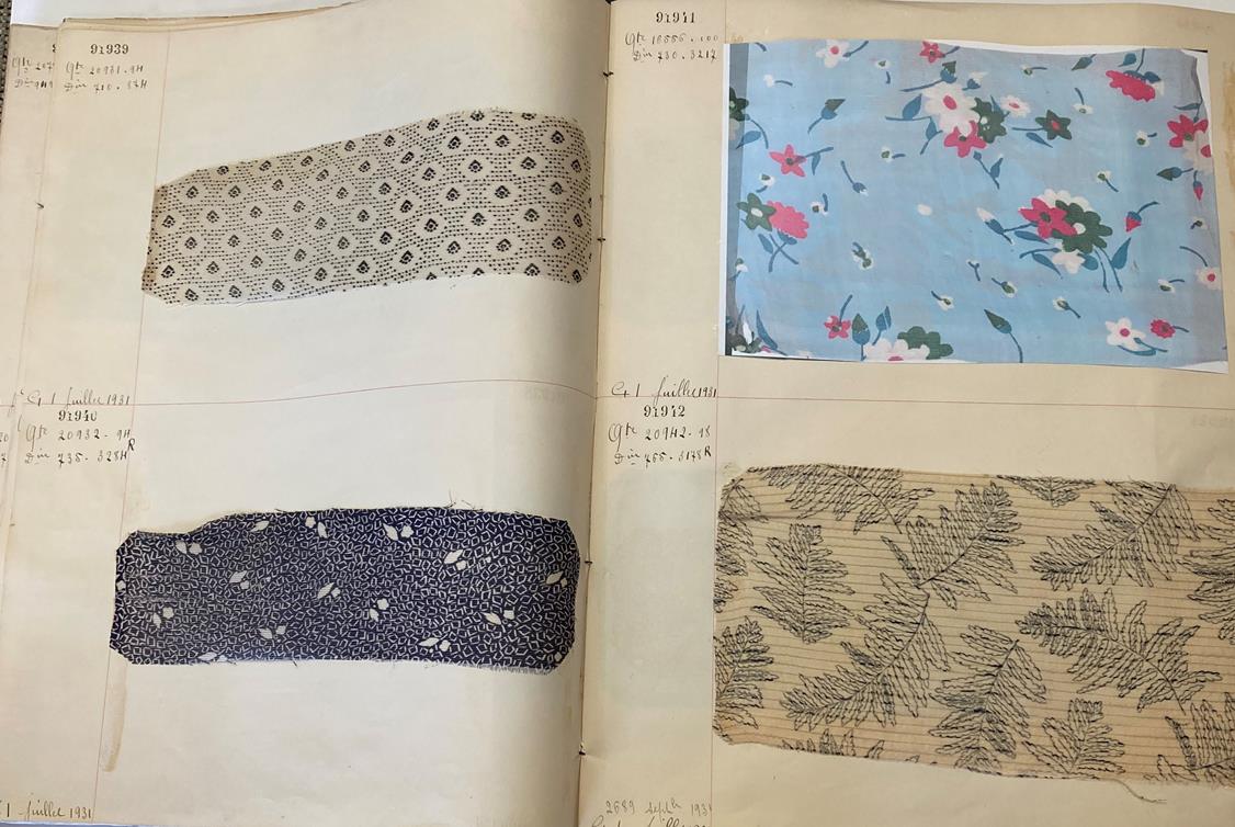 French Fabric Sample Book, circa 19203/30 Comprising mainly printed silks and chiffons, in spot, - Image 42 of 167