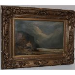 Sarah Louisa Kilpack (1839-1909) Channel Islands scene Signed, oil on board, 27.5cm by 42cm