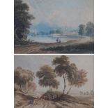John Varley OWS (1778-1842) ''Putney Bridge and Church'' Watercolour, together with a further
