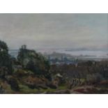 Arthur Friedenson (1852-1955) An extensive view of Poole Harbour Oil on panel, 29cm by 39cm