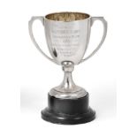 A George VI Silver Trophy-Cup, by Walker and Hall, Sheffield, 1938, the bowl tapering and on