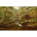 William Mellor (1851-1931) ''Bow Ghyll, Middleton, Nr Ilkley, Yorkshire'' Signed, inscribed in