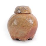 Ruthanne Amelia Tudball (b.1948): A Ginger Jar and Cover, faceted and soda glazed, impressed seal