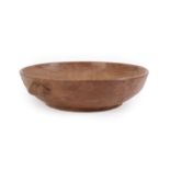 Workshop of Robert Mouseman Thompson (Kilburn): An English Oak Circular Fruit Bowl, post 1955,