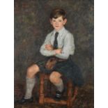 Reginald Grange Brundrit RA, ROI (1883-1960) Portrait of John, son of W Becket Henderson Esq