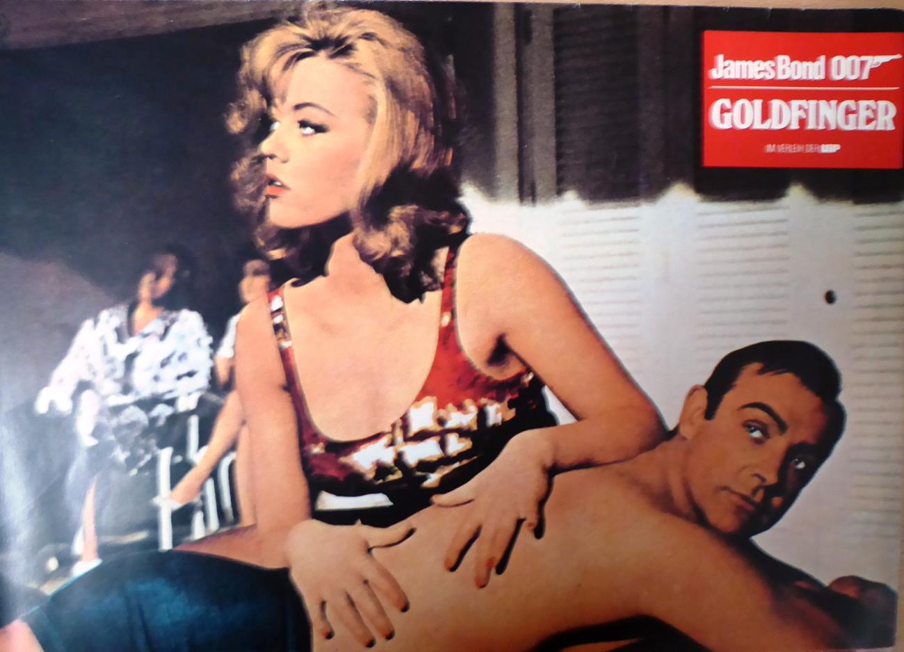 James Bond 007 Goldfinger Colour Lobby Cards a set of eight, together with various b/w stills - Image 22 of 23