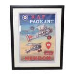 Phil May (b.1925) Signed Giclee Poster Print RAF Pageant Hendon 1924, Gloster Gamecocks 42 Sqn. on