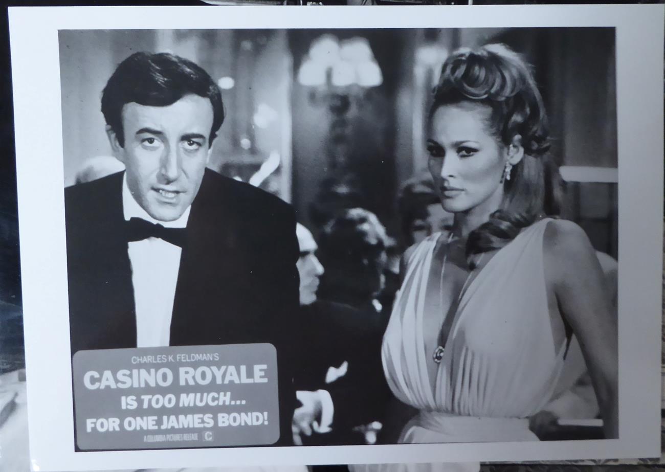 James Bond 007 Casino Royale Three Colour Lobby Cards together with seven b/w 10x8 film stills - Image 3 of 13