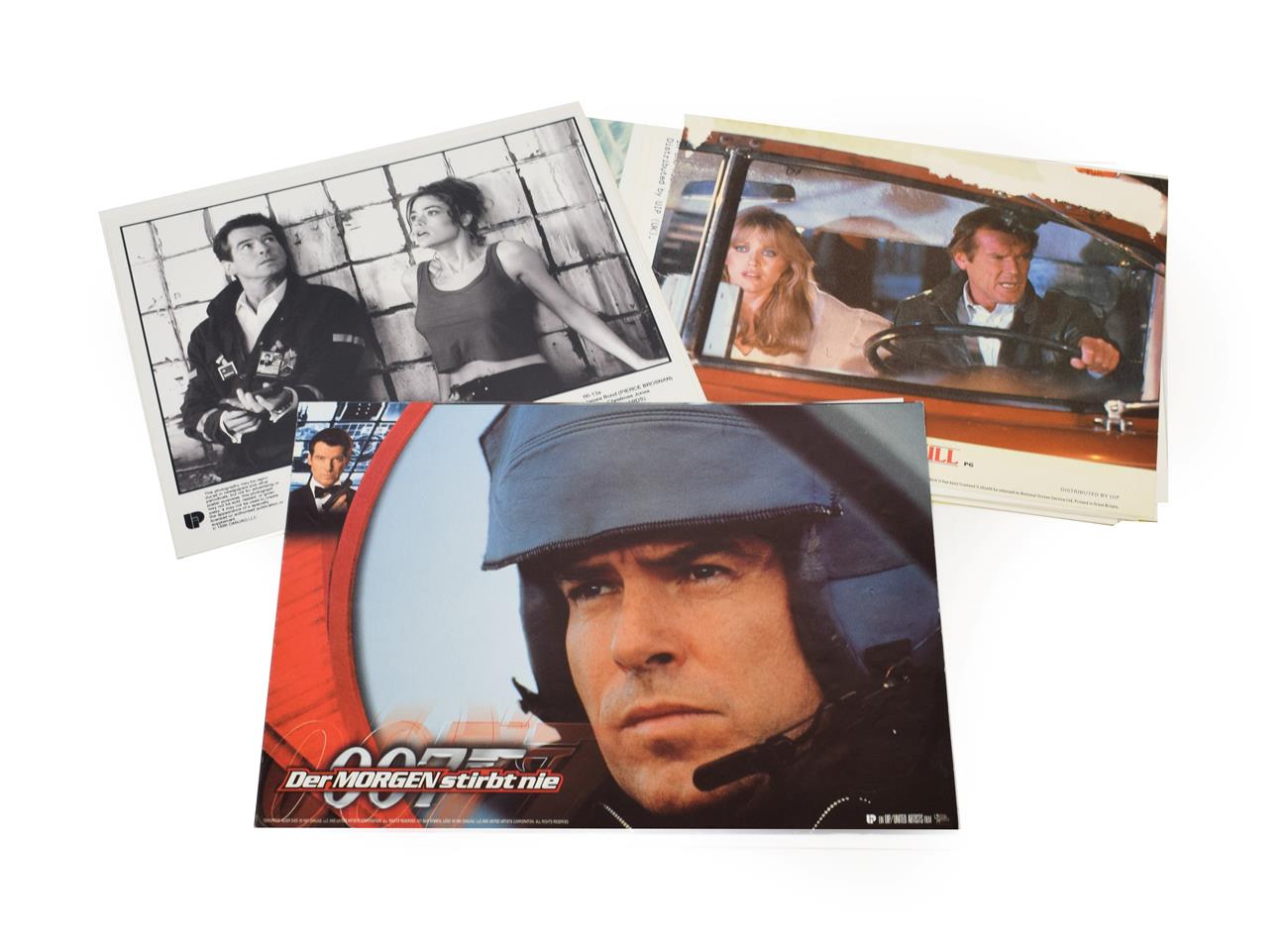 James Bond 007 Various Lobby Cards And Related Items Tomorrow Never Dies; eight German Colour