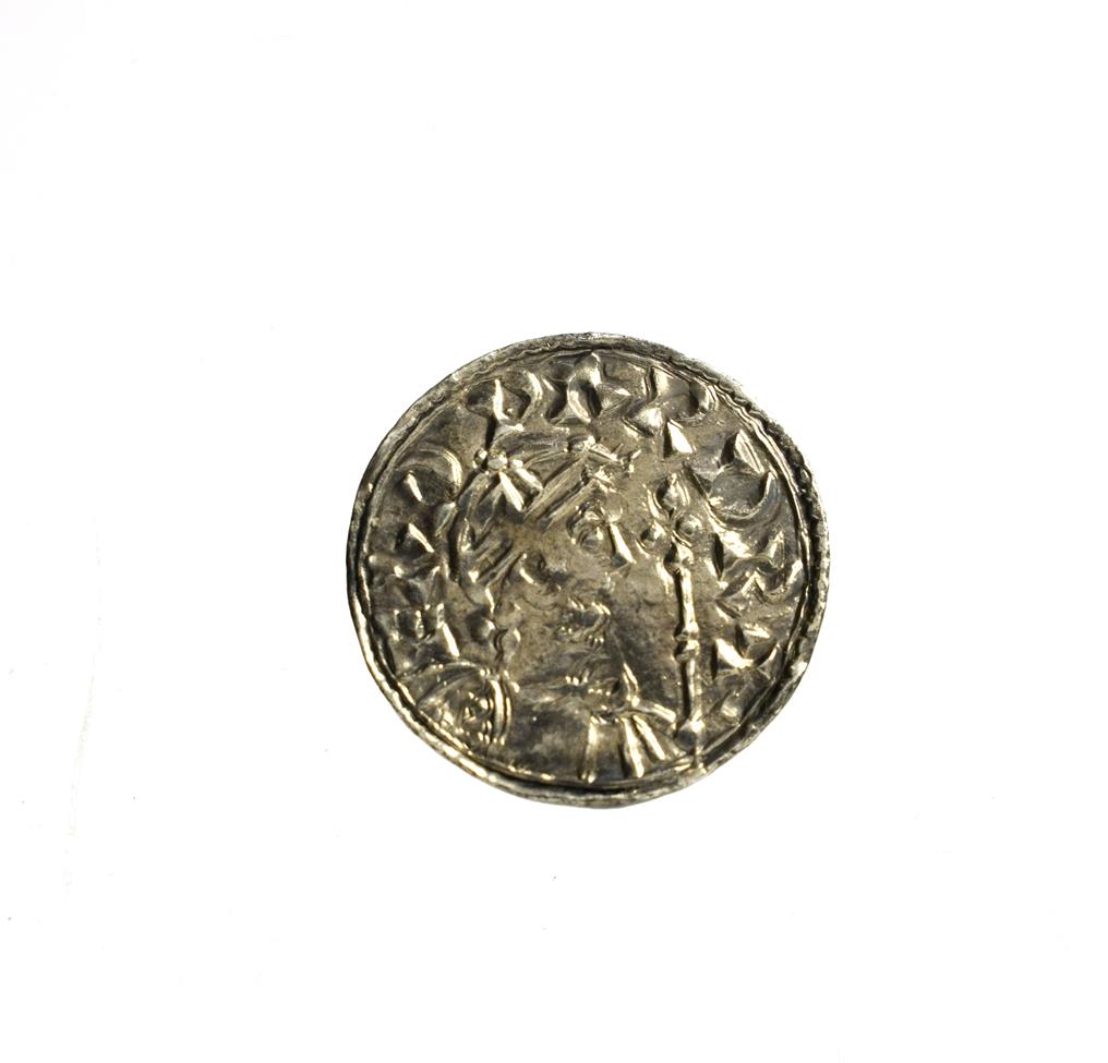 Edward the Confessor Silver Penny, Pyramids type, York Mint, SCVLA ON EOFER; obv. bust right,