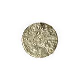 Aethelred II Silver Penny, Long Cross type, Stamford Mint, GODELEOF MO STAN, obv. bare-headed bust