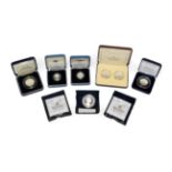 A Collection of UK and Channel Islands Silver Proofs comprising: UK: 2-coin £2 piedfort set 1989,