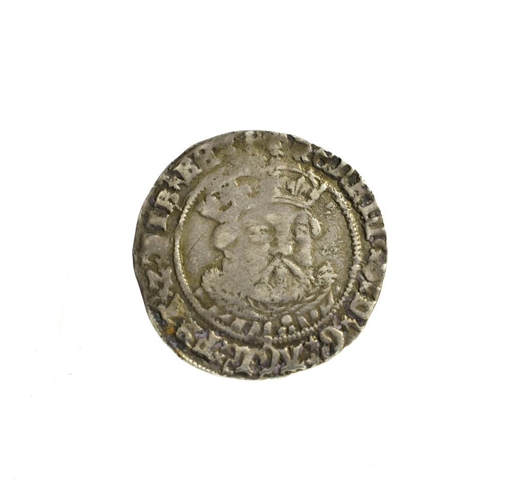 Henry VIII, Groat, third coinage debased silver, Tower Mint, first bust, mm. lis, obv. HENRIC 8 D