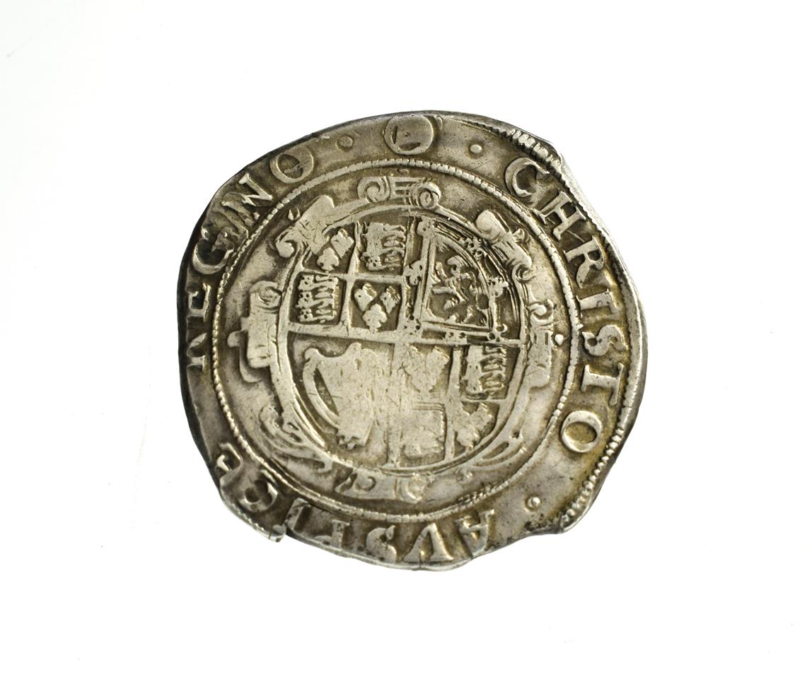 Charles I, Hammered Halfcrown, Tower Mint under the king, mm. triangle in circle, group IV, fourth - Image 2 of 2