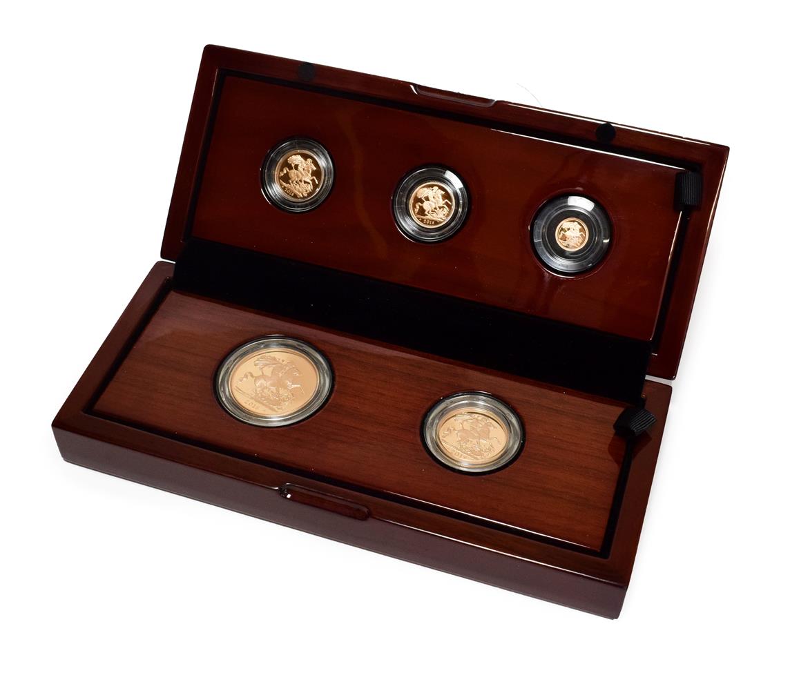 UK 5-Coin Gold Proof Set 2018 commemorating the 65th Anniversary of the Queen's Coronation &