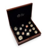 The UK Premium Proof Set 2017, 13 coins comprising: 8 x 'definitive' coins: 1p, 2p, 5p, 10p, 20p,