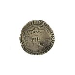 Richard III Groat, London Mint, mm. boar's head 1, obv. reads RICARD; upper half of letters of